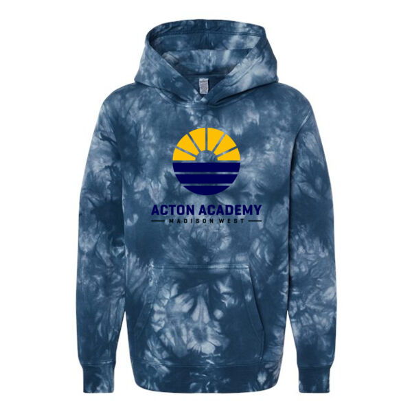 Independent Trading Co. - Youth Midweight Tie-Dye Hooded Pullover - Printed Logo Thumbnail