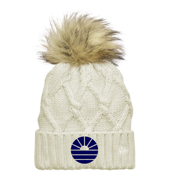 New Era ® Faux Fur Pom Beanie - Embroidered Logo Thumbnail