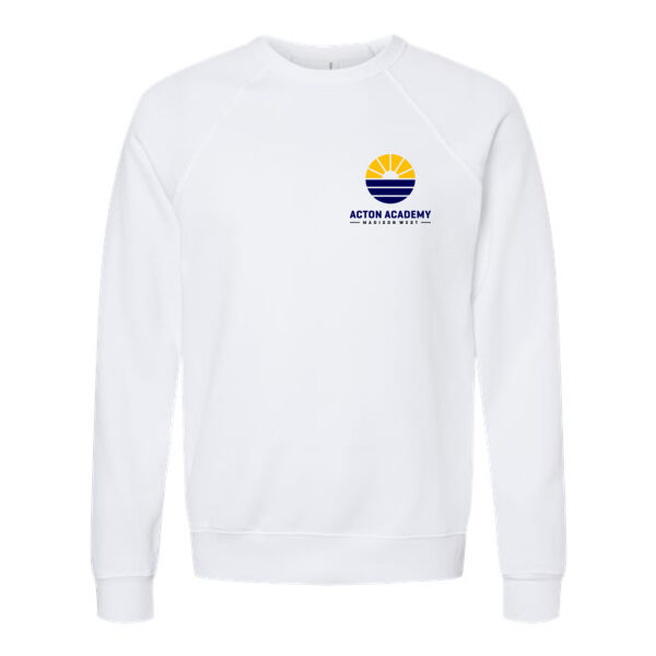 BELLA + CANVAS - Sponge Fleece Raglan Crewneck Sweatshirt - Printed Logo Thumbnail