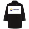 Ten Pearl Button Black Chef Coat Thumbnail