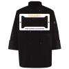 Ten Pearl Button Black Chef Coat Thumbnail